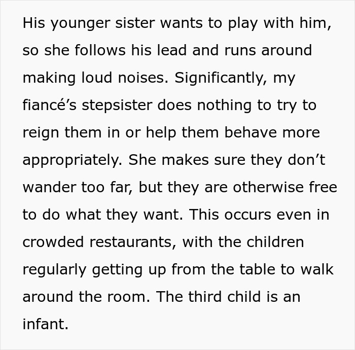 Bride Wants To Ban SIL’s Kids From Wedding But Not Other Kids, Asks If That’s Wrong - 5