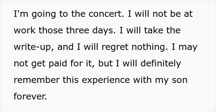 &ldquo;I Will Regret Nothing&rdquo;: Employee Refuses To Work During His PTO, Goes To Concert Instead