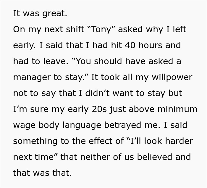 Worker Enjoys Film Premiere Mid-Shift, Comes To Work The Next Day To A Confused Manager Worker Enjoys Film Premiere Mid-Shift, Comes To Work The Next Day To A Confused Manager
