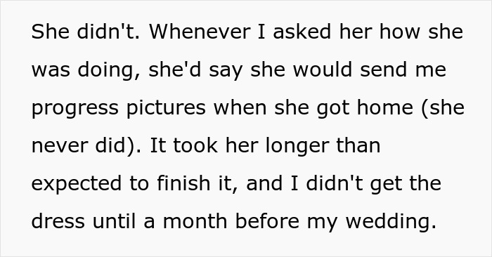 &ldquo;[Am I The Jerk] For Not Wearing The Wedding Dress My Stepsister Handmade For Me?&rdquo;