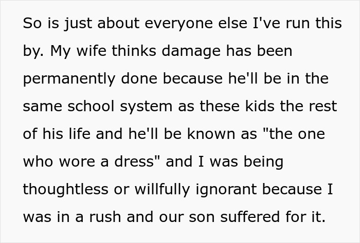 Son Is Sent Back From School Because His Dress Was Too Distracting, Husband Faces Backlash Son Is Sent Back From School Because His Dress Was Too Distracting, Husband Faces Backlash