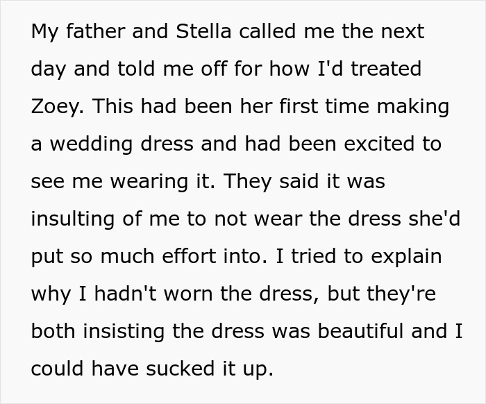 &ldquo;[Am I The Jerk] For Not Wearing The Wedding Dress My Stepsister Handmade For Me?&rdquo;