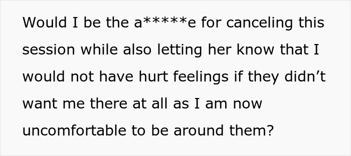 Photographer Wants To Cancel SIL's Engagement Shoot After Learning The Couple Hates Her