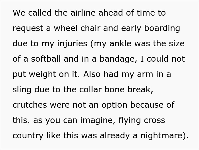 Injured Woman Refuses To Be Bullied Out Of Her Priority Seat By Entitled Dad - 3