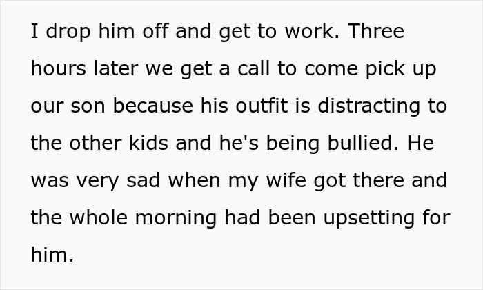 Son Is Sent Back From School Because His Dress Was Too Distracting, Husband Faces Backlash Son Is Sent Back From School Because His Dress Was Too Distracting, Husband Faces Backlash