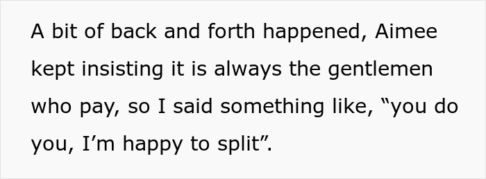 Woman Suggests To Split The Bill On Double Date, Gets Blamed For Causing A Breakup