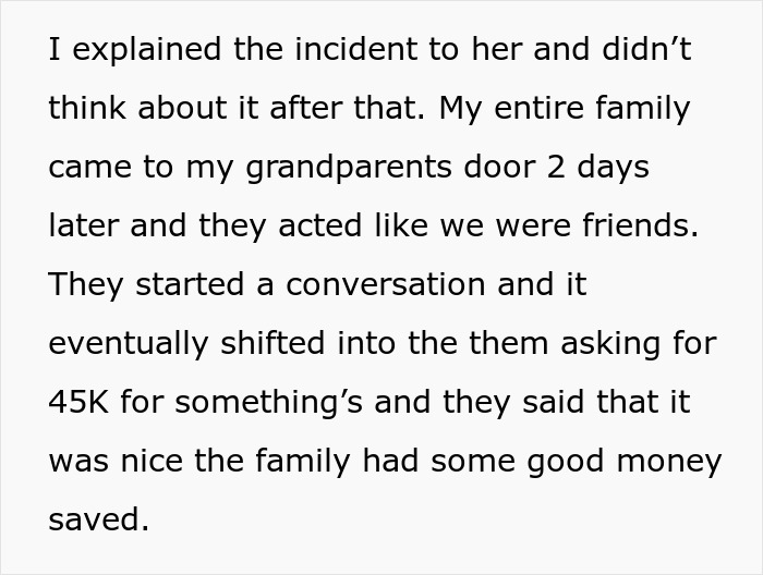 Teen Calls Police On Family After They Learn About Her $250k Settlement And Show Up At Her Door - 8