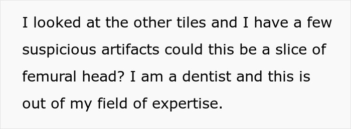 People Wanted A Travertine Floor, Get Surprised By The Human Jawbone That Came With It