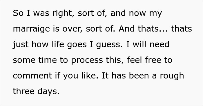 Man Suspected Wife Was Cheating, Gets Proved Right, And Has To Live With The Idea Of An Open Marriage