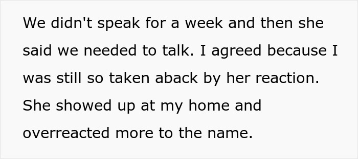 "AITA For Telling My Sister Her Reaction To My Daughter's Name Was Way Over The Top And Rude?" "AITA For Telling My Sister Her Reaction To My Daughter's Name Was Way Over The Top And Rude?"