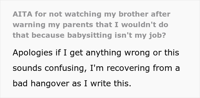 Parents Blame Teen For Not Watching Her Autistic Brother Even Though She Said She Wouldn't - 2