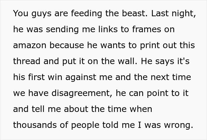Screenshot of a woman making her husband post their argument online and receiving a reality check from thousands of people.
