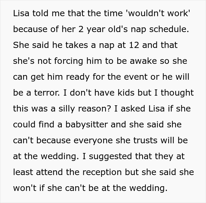 “He Takes A Nap At 12”: Bride Snaps After Entitled Sister Refuses To Attend Her Wedding “He Takes A Nap At 12”: Bride Snaps After Entitled Sister Refuses To Attend Her Wedding