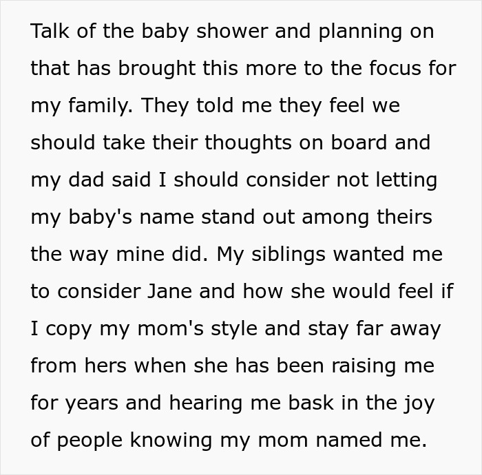 Woman Stands Up To Half-Siblings Who Don’t Want Her Baby’s Name To Stand Out Among Theirs Woman Stands Up To Half-Siblings Who Don’t Want Her Baby’s Name To Stand Out Among Theirs