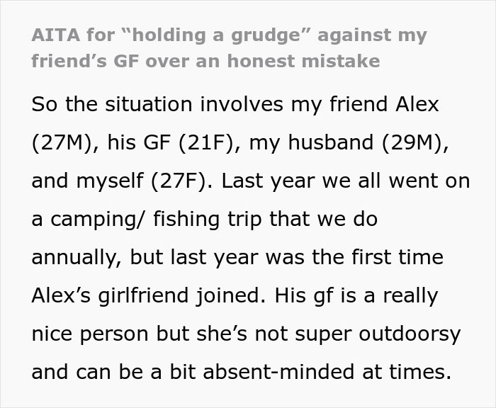 Woman Banned From Annual Camping Trip After &ldquo;Honest Mistake&rdquo; Nearly Cost Friends&rsquo; Lives