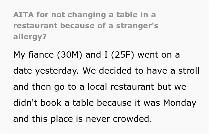 Woman Is Confused If She Was Wrong To Ignore Allergic Diner’s Wishes, Gets A Reality Check - 2