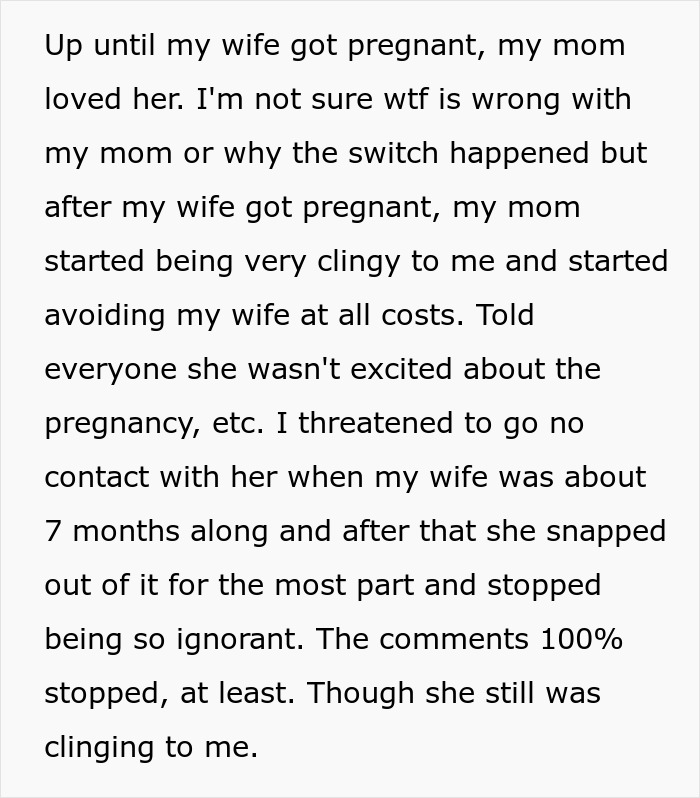 Woman handing husband divorce papers after ignoring mom's insults and prolonged family conflict causes marital strain.