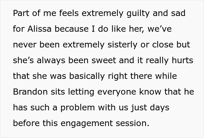 Photographer Wants To Cancel SIL's Engagement Shoot After Learning The Couple Hates Her