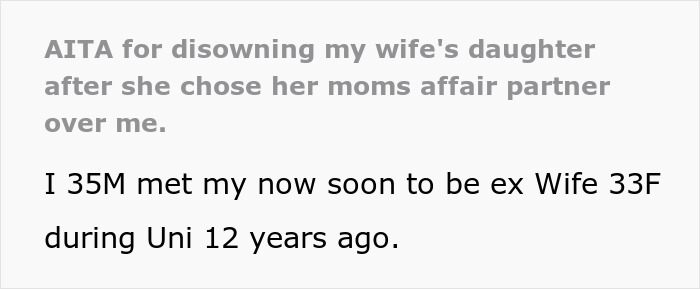 Man Accused Of Going Too Far By Disowning Adopted Daughter As She Preferred Mom&rsquo;s Affair Partner 