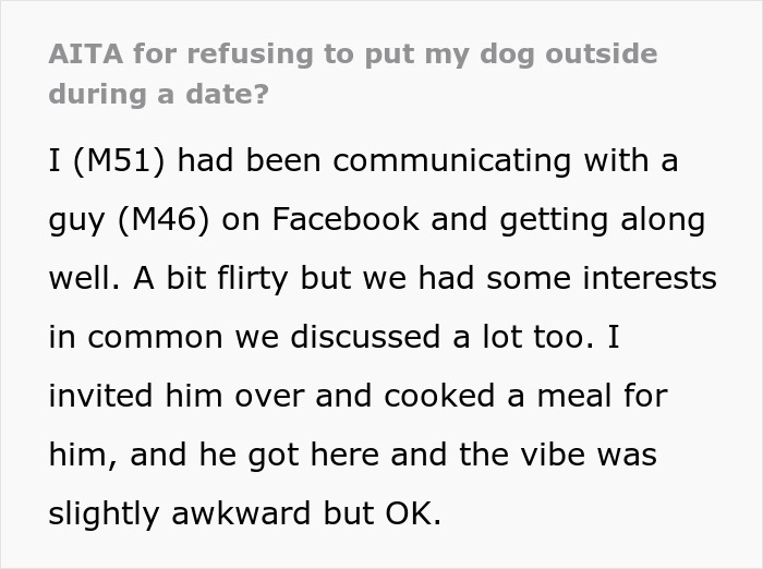 Man Tells Date It's Either Him Or The Dog, Gets Kicked Out In A Blink Of An Eye