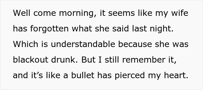 “Like A Bullet Has Pierced My Heart”: Man Considers Divorce After Wife’s Drunken Confession “Like A Bullet Has Pierced My Heart”: Man Considers Divorce After Wife’s Drunken Confession