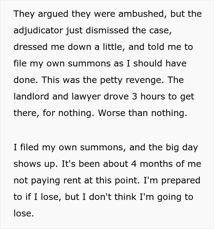 "Face Was So Red At The End": Landlord Regrets Messing With The Wrong Tenant "Face Was So Red At The End": Landlord Regrets Messing With The Wrong Tenant