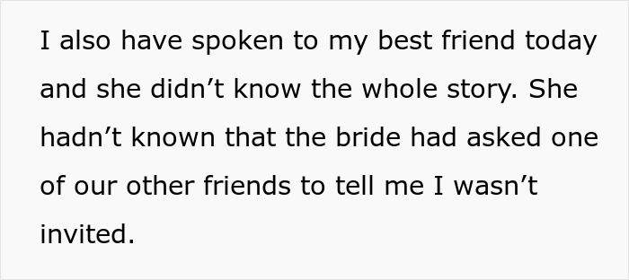 Woman Loses It Realizing Friend Had Invited Everyone But Her To Wedding, Leaves Group Chat - 30