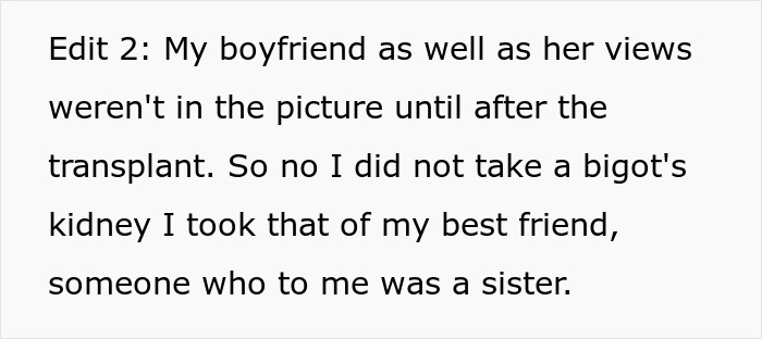 Woman’s SO Isn’t Invited To The Wedding Of Her Friend Who Gave Her A Kidney, So She Skips It Woman’s SO Isn’t Invited To The Wedding Of Her Friend Who Gave Her A Kidney, So She Skips It