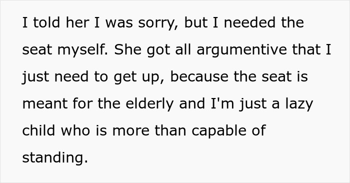 “I Needed The Seat”: Teen Leaves Karen Red-Faced After Showing Her Why She Can’t Have Her Seat - 6