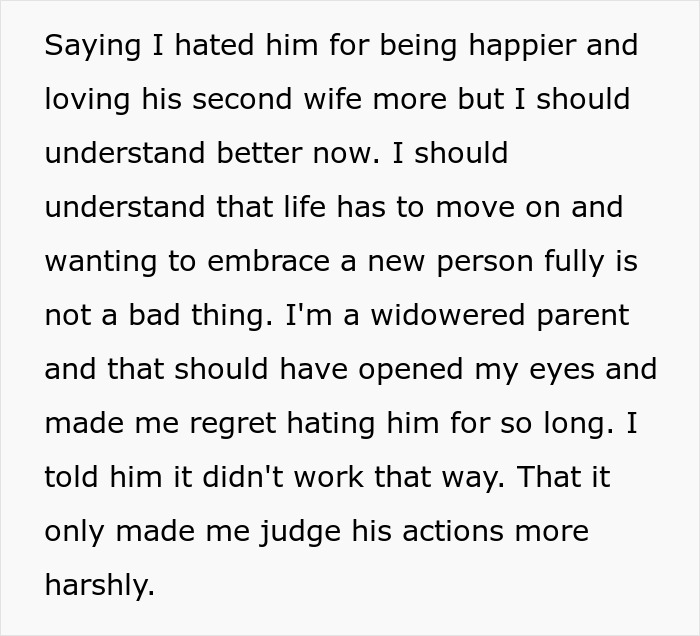 Dad Gets Upset With Son Who Lost His Wife For Judging His Decisions When He Himself Was Widowed  - 8