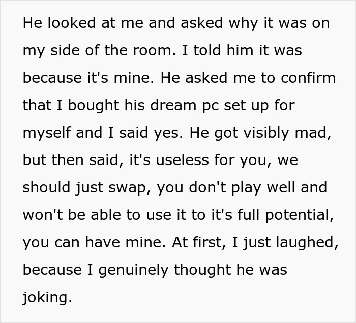 Guy Takes Drastic Measures After Attempts To Coerce GF Into Handing Over Her New PC Fail - 7