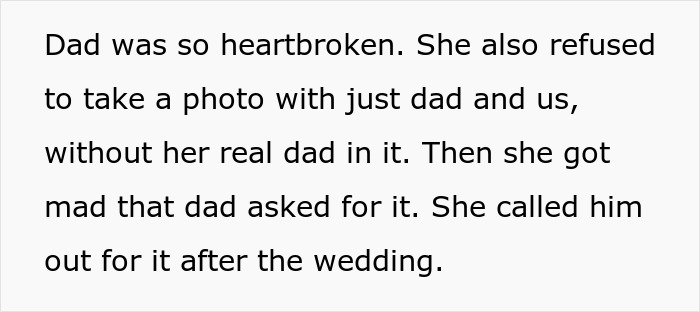 “[Am I The Jerk] For Refusing To Support My Sister After Dad Told Her He Regrets Being Her Dad?” - 12