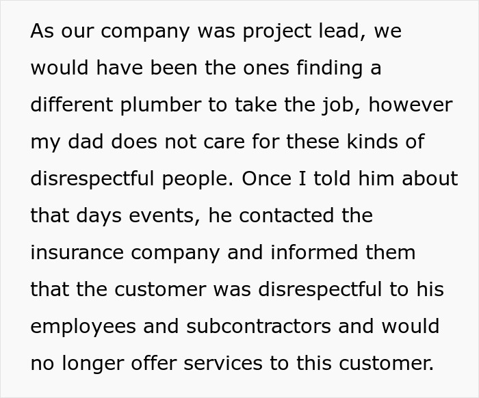 Company Gets Revenge That Lasts Years After A Guy Makes Their Woman Plumber Cry