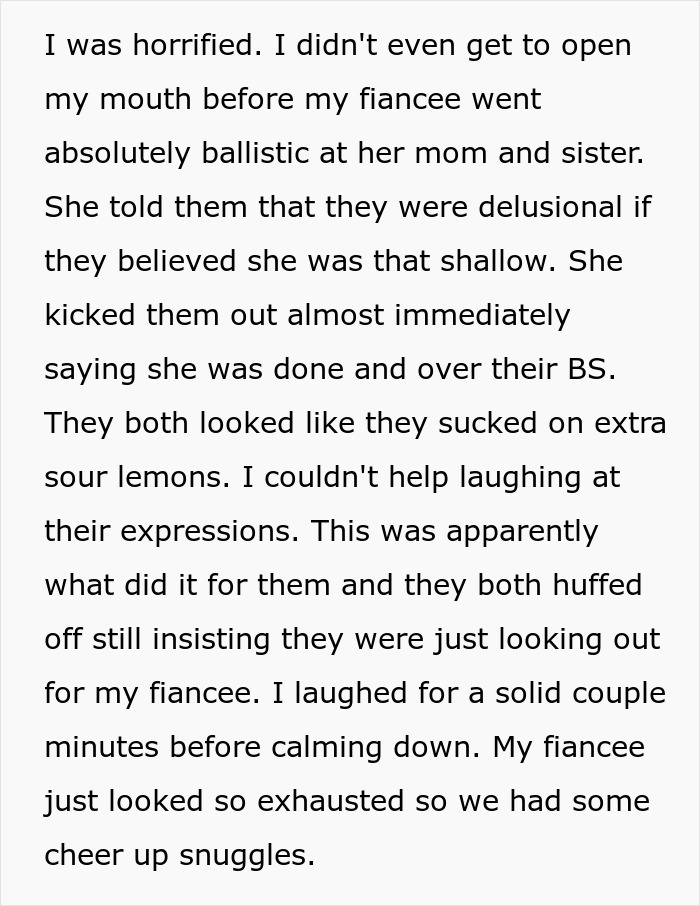 Man Asks If He Was A Jerk For Laughing In MIL’s And SIL’s Faces After Their Insensitive Comments - 8