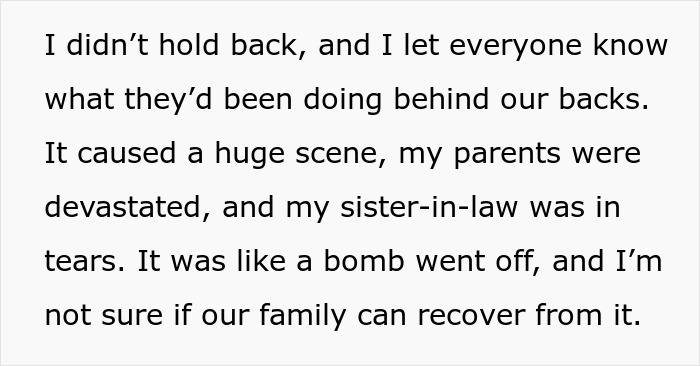 Man Drops Bomb That His Wife Is Cheating On Him With His Brother At Family Dinner, Causes Chaos Man Drops Bomb That His Wife Is Cheating On Him With His Brother At Family Dinner, Causes Chaos