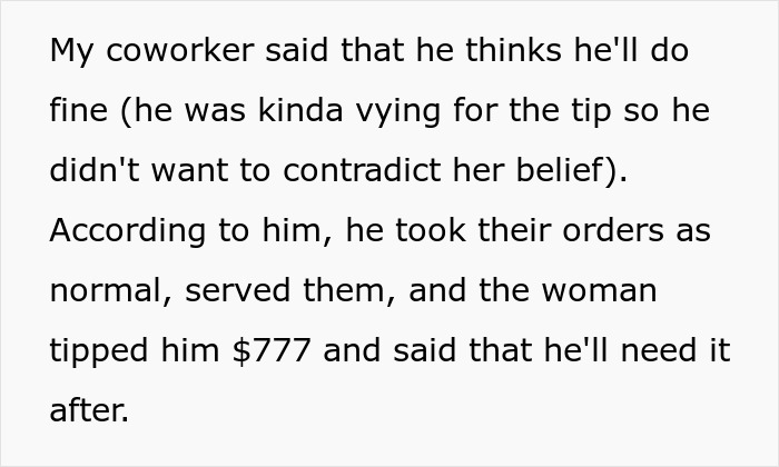 Woman Who Thought The Rapture Was About To Happen Dishes Out Huge Tips, Returns For A Refund - 9