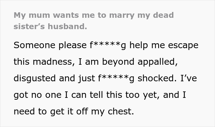 “What In The Psychological Horror?”: Woman Is Expected To Replace Late Sister As BIL’s New Wife - 2