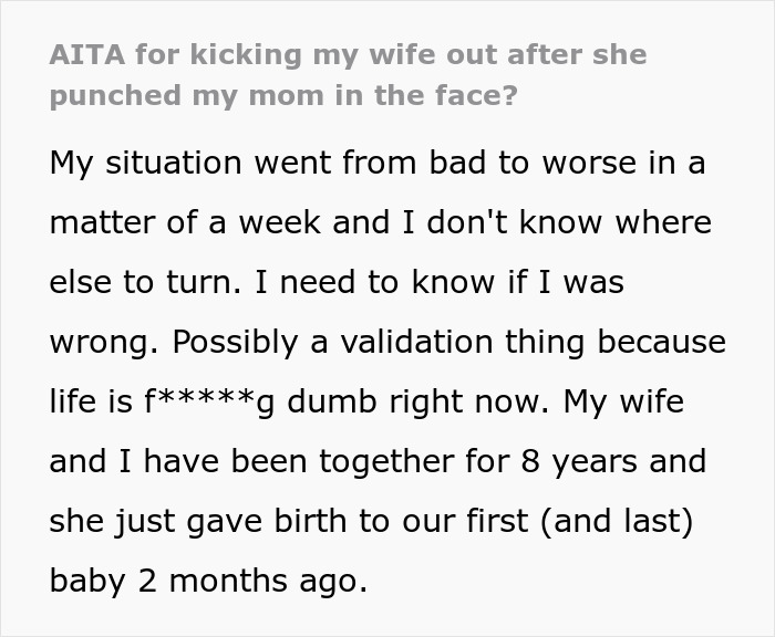 Woman hands husband divorce papers after he ignored his mom&rsquo;s insults in a tense family conflict situation.