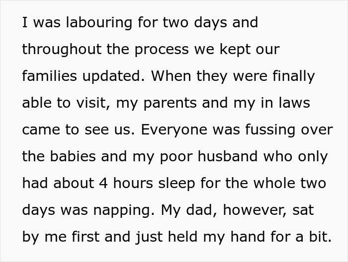 Woman Tears Up After Her Dad Is The Only One To Care For Her After Labor, Names Baby After Him - 3