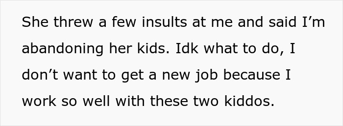 “Suck It Up”: Nanny Confronts Mom After Being Forced To Miss Sister’s Wedding - 9