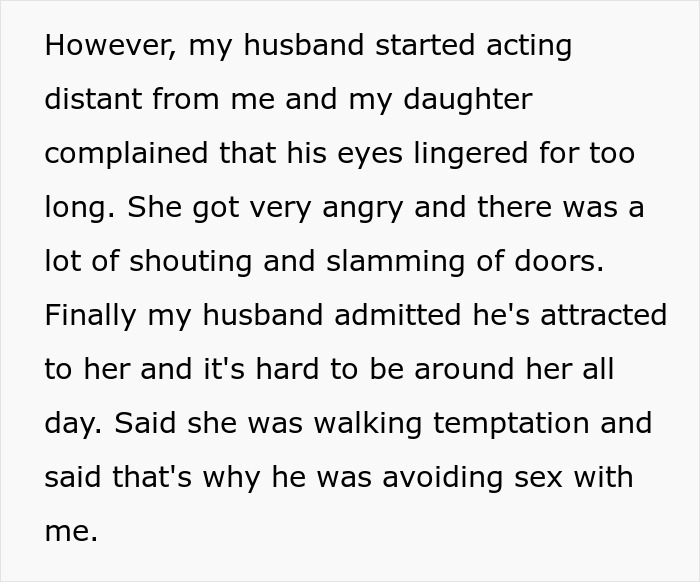 “AITA For Making My Daughter Leave Because My Husband Is Attracted To Her?” “AITA For Making My Daughter Leave Because My Husband Is Attracted To Her?”