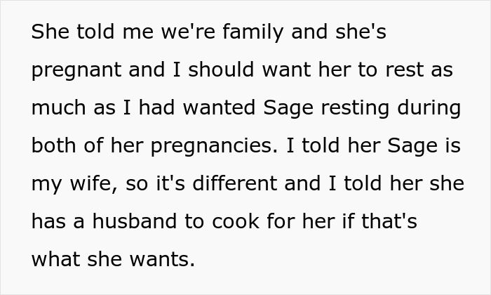 Chef Who Cooked And Cared For Wife While She Was Pregnant Is Shocked When SIL Demands Same Treatment