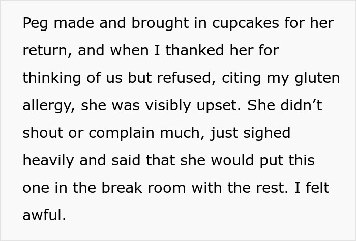 Woman Left In Tears After Coworker Demands She Stop Feeding Him - 4