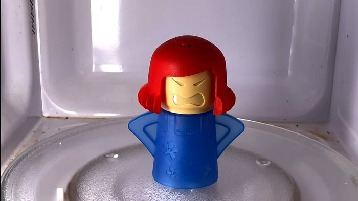 We Cannot Confirm Nor Deny Whether This Angry Mama Microwave Cleaner Is Modeled After An Actual Mother