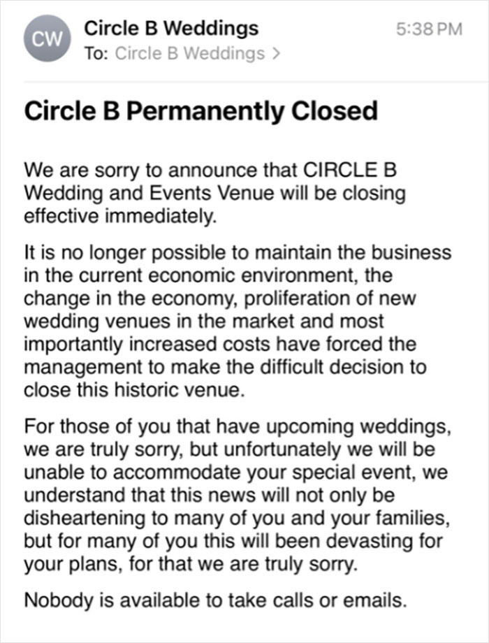 After Paying $10K And Inviting 185 Guests, Woman’s Dream Wedding Venue Disappears Overnight After Paying $10K And Inviting 185 Guests, Woman’s Dream Wedding Venue Disappears Overnight