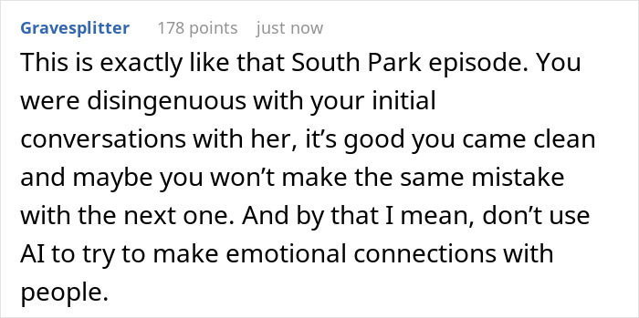 Guy “Comes Clean” To GF About How He Used AI To Talk To Her In The Start, Gets Blocked Immediately - 18