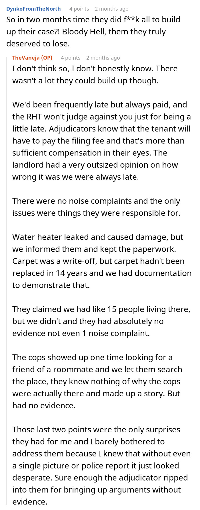 "Face Was So Red At The End": Landlord Regrets Messing With The Wrong Tenant "Face Was So Red At The End": Landlord Regrets Messing With The Wrong Tenant