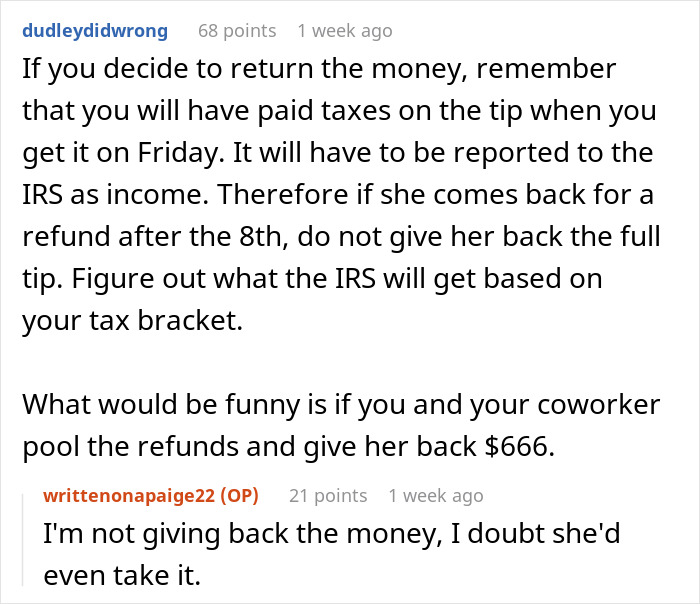 Woman Who Thought The Rapture Was About To Happen Dishes Out Huge Tips, Returns For A Refund - 22