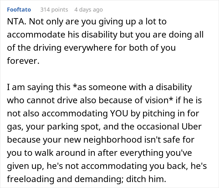 BF Refuses To Help Pay For Parking Spot Since He Doesn't Drive, Leaves GF Confused