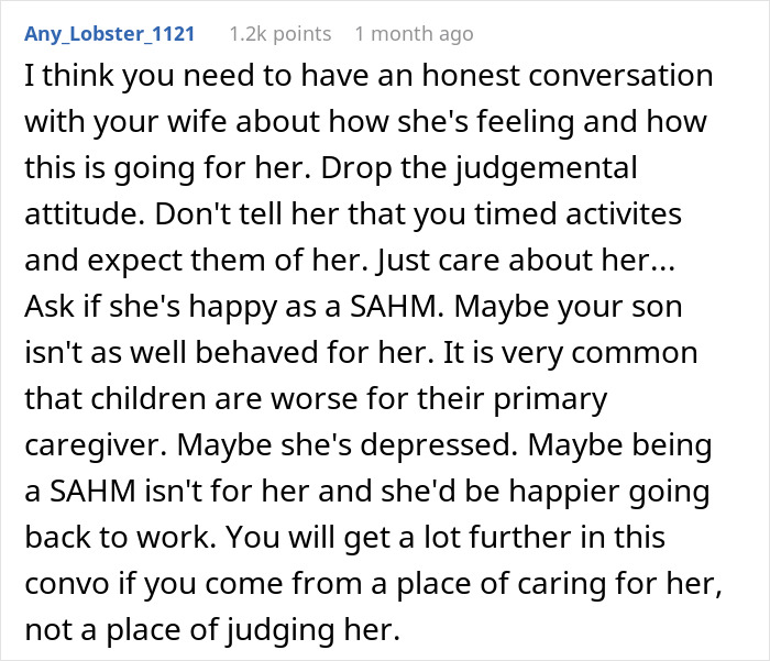 Man Spends A Week Taking Care Of Toddler And The Home, Grows Resentment For His SAH Wife Man Spends A Week Taking Care Of Toddler And The Home, Grows Resentment For His SAH Wife